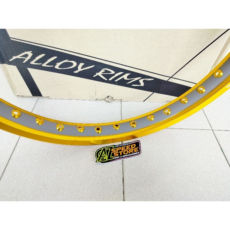 Pelek Velg Jari Jari Takegawa Jinfey Jinfei Jin Fei Twotone Polos Ring 17 Ukuran 120/140/160