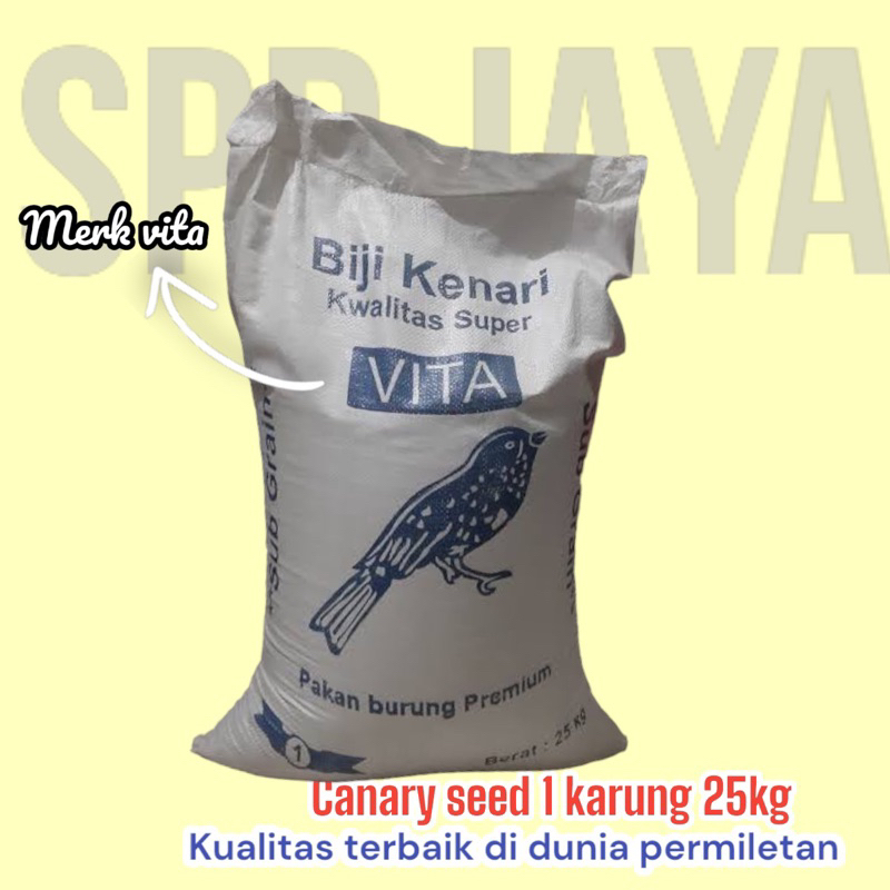 CANARY KENARI SEED KARUNGAN MERK VITA 25 kg