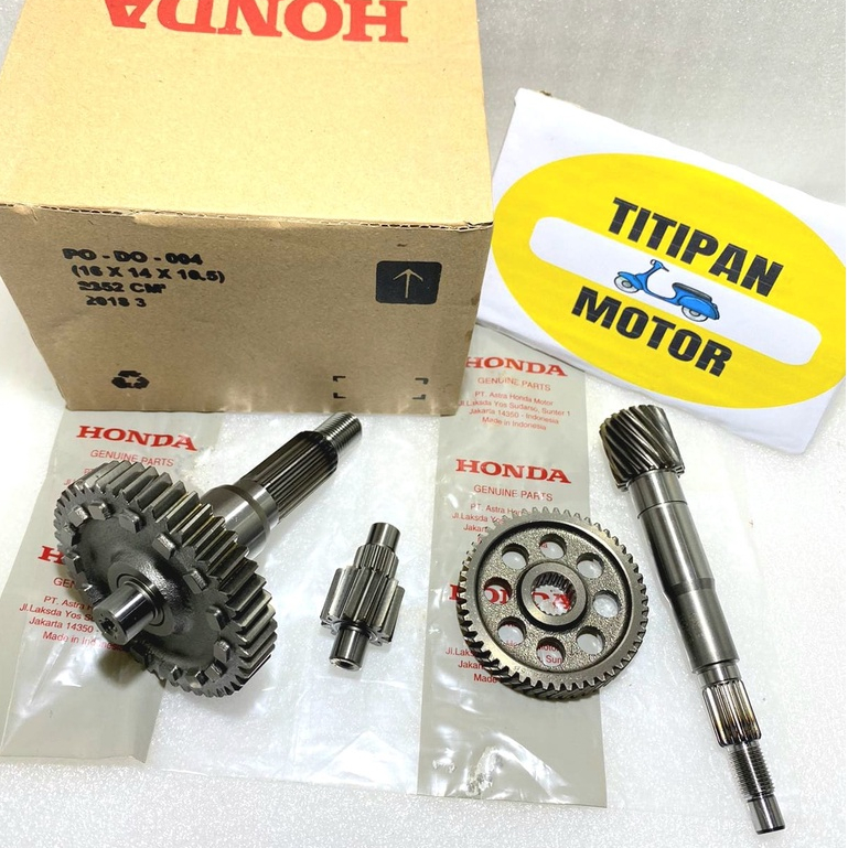 GEAR GER BOX GARDAN RASIO BEAT K44 FI ESP K81 STARTER HALUS SCOOPY FI DONAT K93 STATER HALUS GENIO T