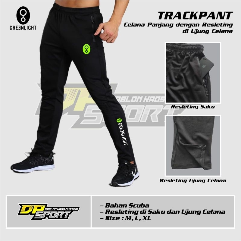 Celana panjang brandid three second Track pants olahraga