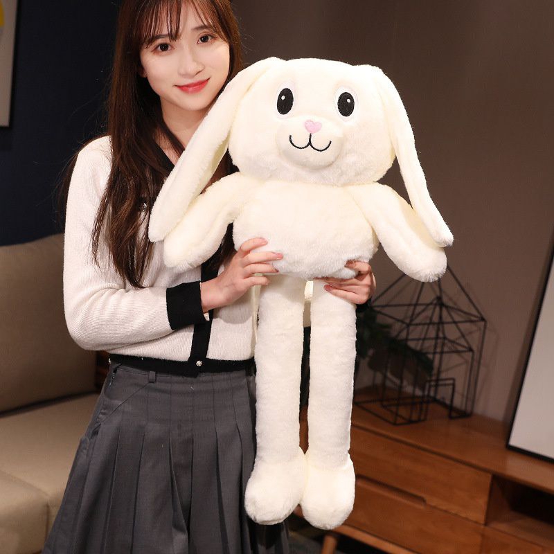 Boneka Kelinci Kuping Panjang Bisa ditarik Set Hadiah