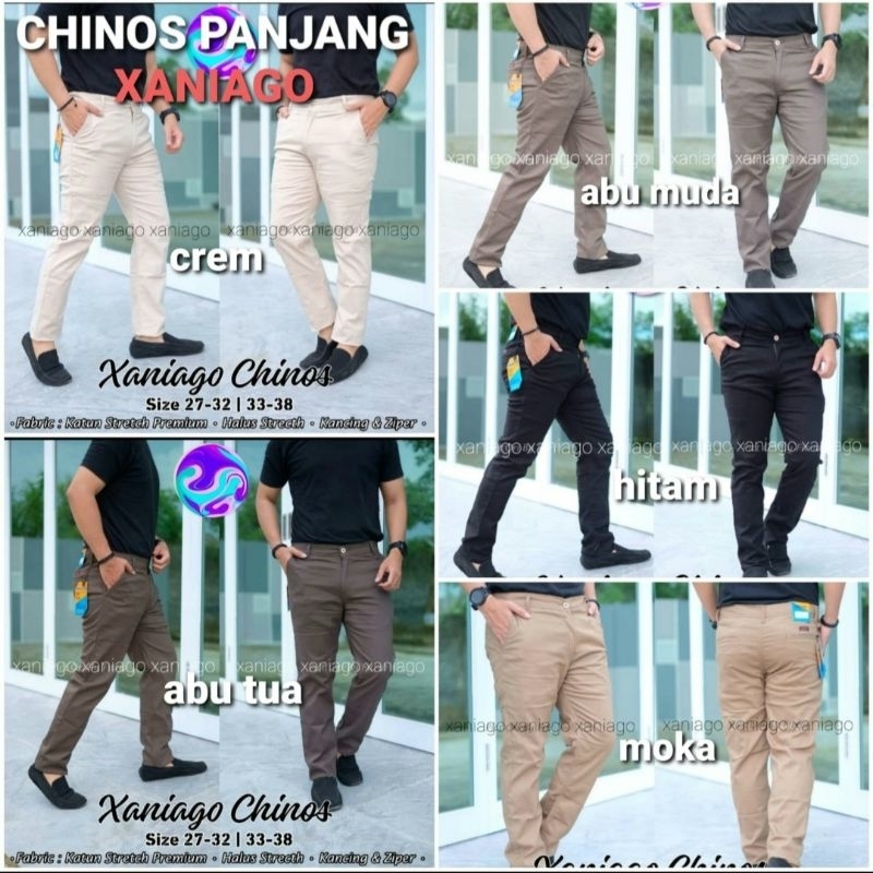 Celana chinos xaniago pria celana panjang cinos pant celana kain katun