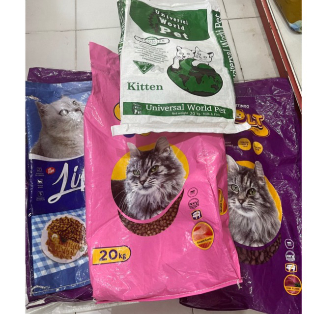 Karung Kosong Makanan Kucing Dapat 5 Pcs
