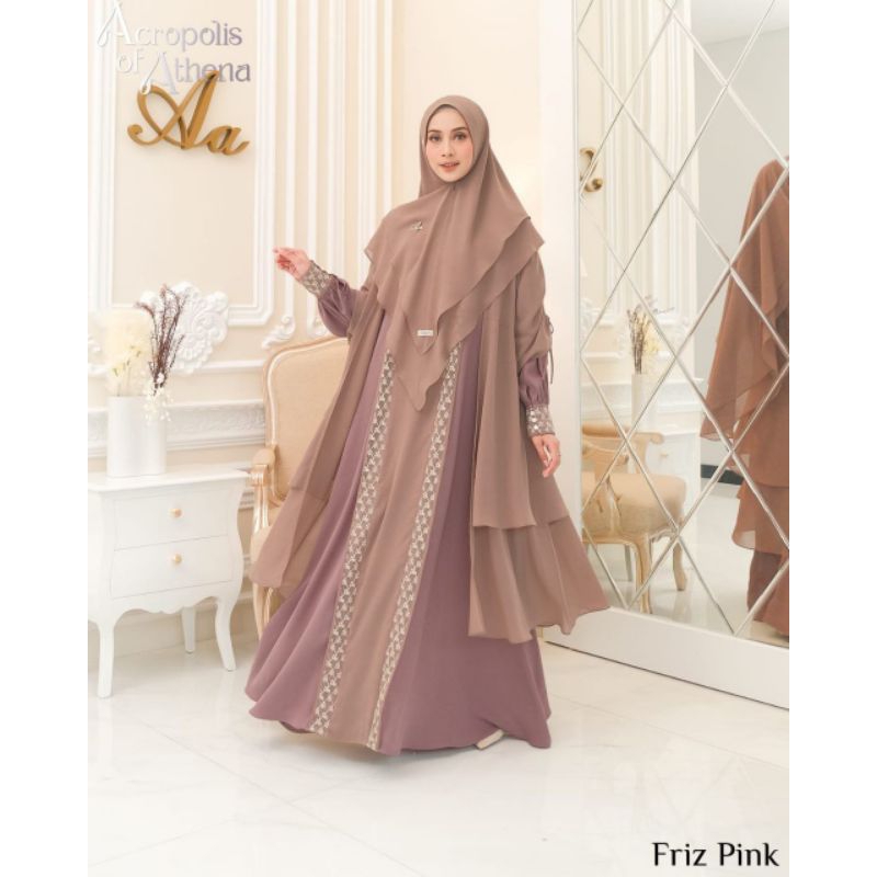 Ready acropolis of athena friz pink aden hijab
