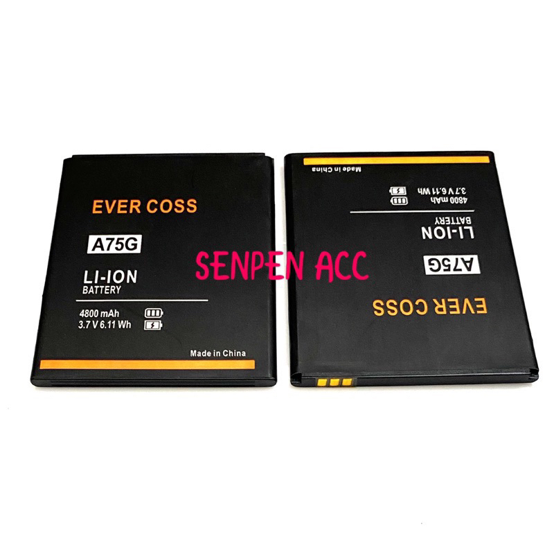 BATTERAI BATTRE BATTERY EVERCOSS A75 A75A A75G EVERCOSS A75W EVERCOSS A76