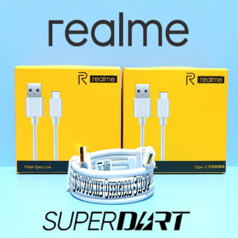 Kabel Data Charger Cas Realme Narzo 20 PRO Narzo 50 5G Original Super DART TYPE C VOOC FLASH CHARGE