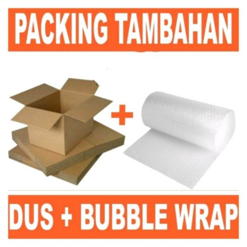 

Biaya Packing Tambahan Bubble Wrap Bungkus Tambahan Bubble Wrap