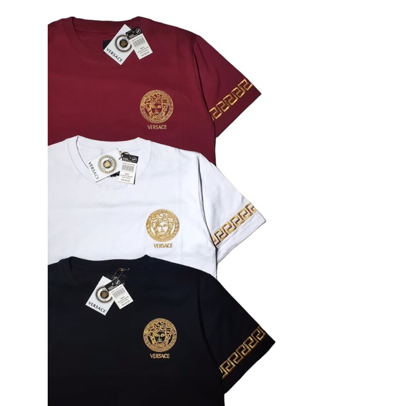 KAOS BORDIR VER5ACE DISTRO PREMIUM LENGAN PENDEK / KAOS CATTON COMBETD 24s / TSHIRT VERSACE / KAOS P