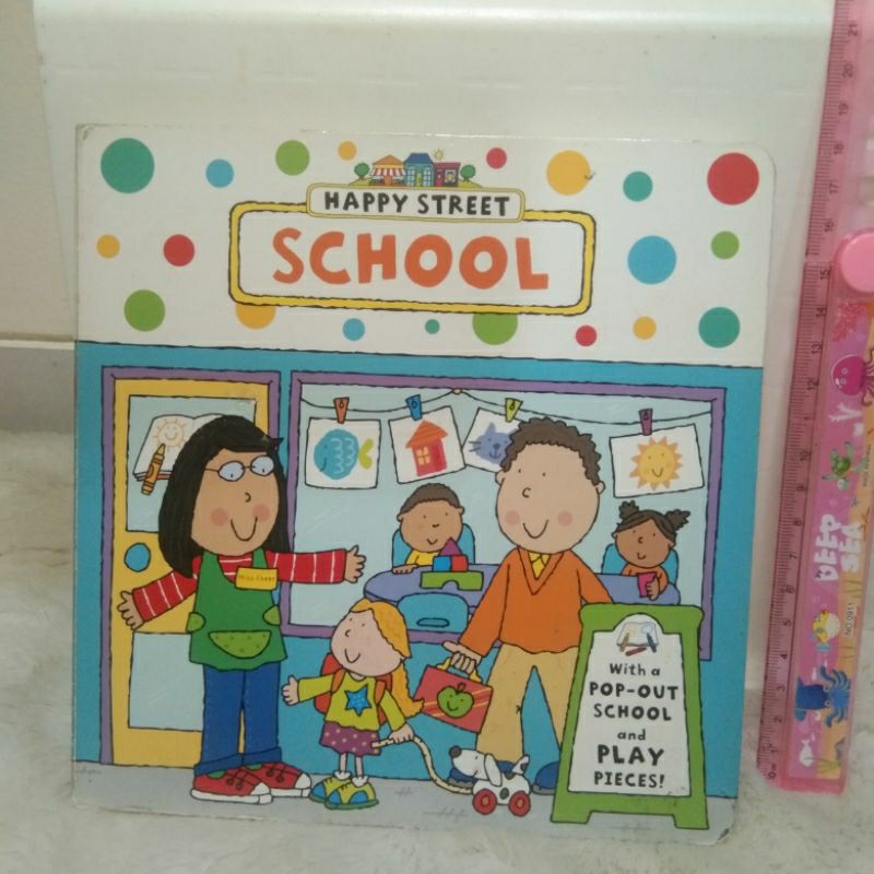 Buku anak boardbook HAPPY STREET SCHOOL