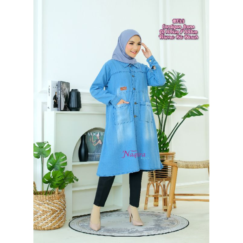 Cardigan/Jaket Jeans Wanita #CardiganJeansWanita #JaketJeans