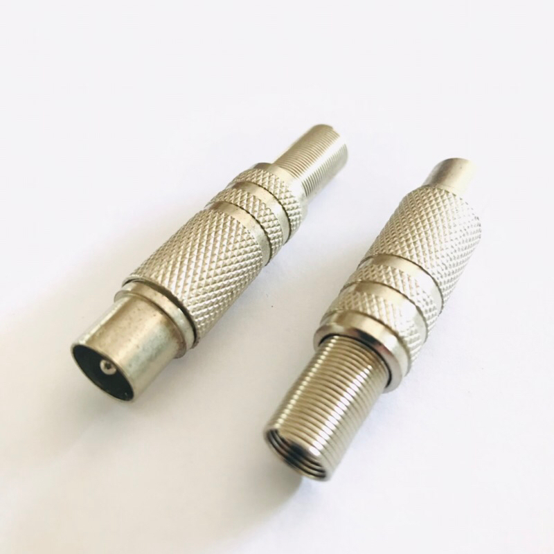 Colokan Antena / Adaptor Kabel Antena Receiver Alumunium