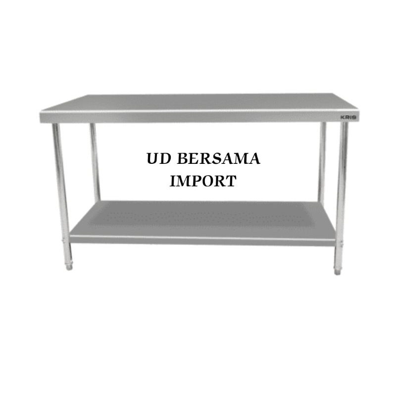 Meja Dapur 2 Tingkat 150x70cm/Meja Stainless/Working Table KRISCHEF