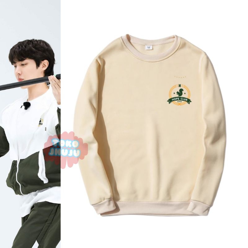 Sweater J-Hope Run Bts 2023 Logo Kecil