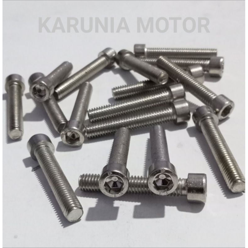 BAUT KUNCI L 10 / BAUT L M6 × 35 NEKEL