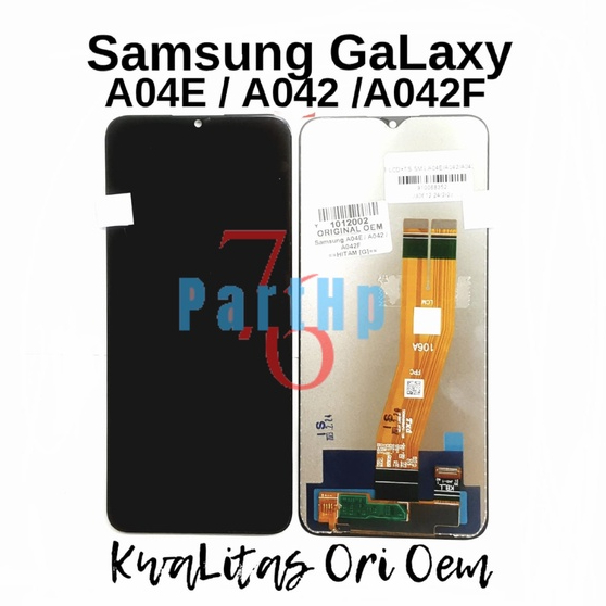 Lcd Touchscreen Fullset Kwalitas Ori Oem Samsung Galaxy A04E - A042 - A042F - Hitam