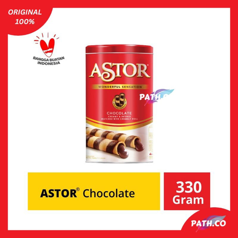 

Astor Chocolate Wafer Stick Double Cokelat 330g / Kemasan Kaleng ( 330 gram )