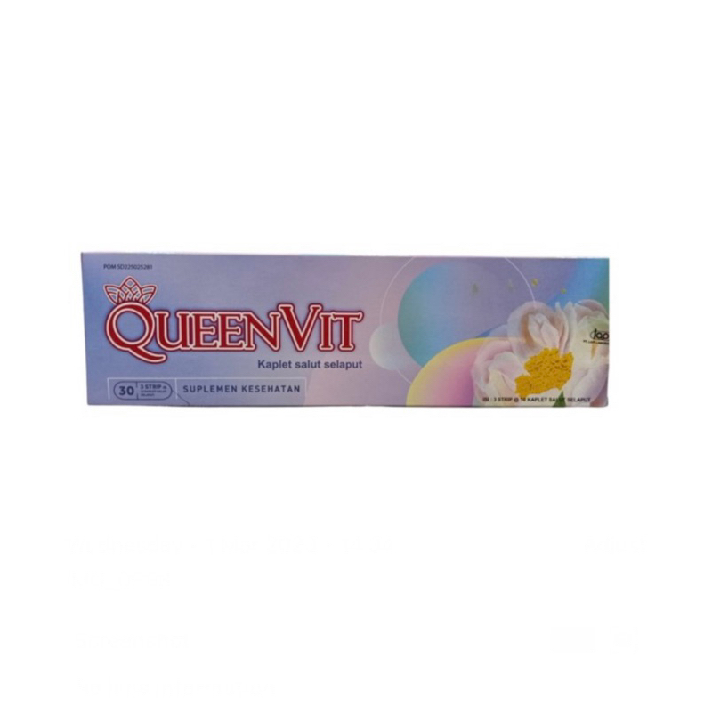 Queenvit strip 10 tablet ( suplemen penyubur kandungan wanita promil )