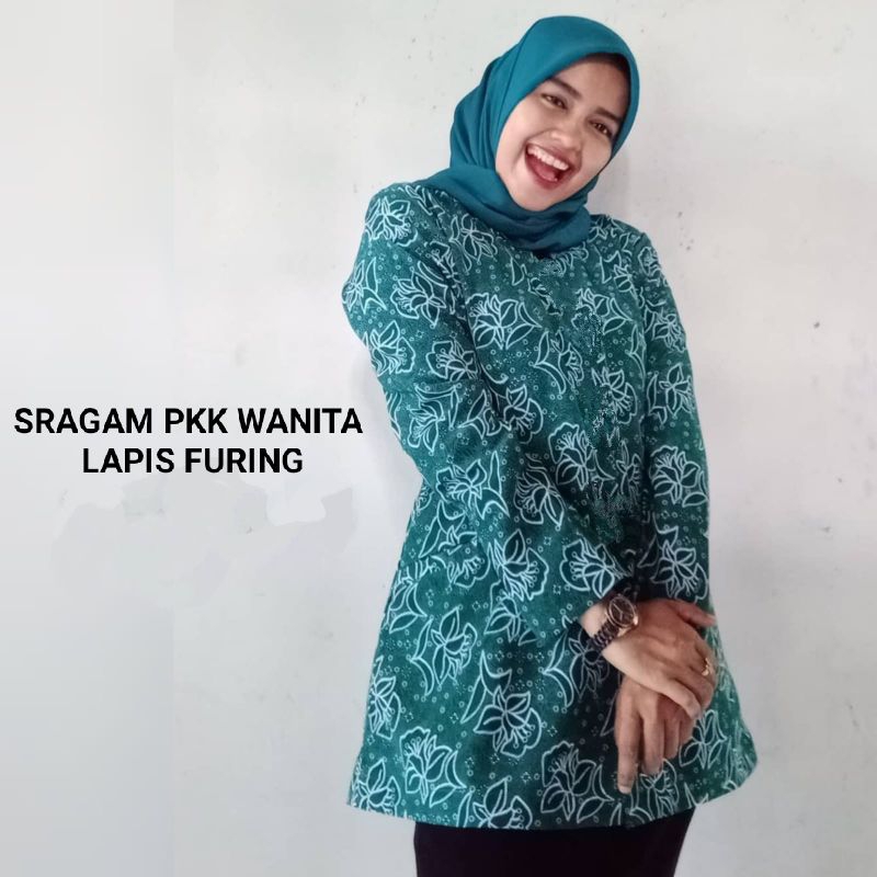 SRAGAM PKK WANITA LAPIS FURING BATIK SRAGAM PKK