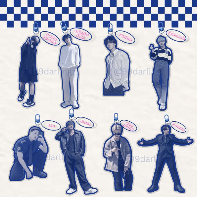 Ateez boyfie keychain