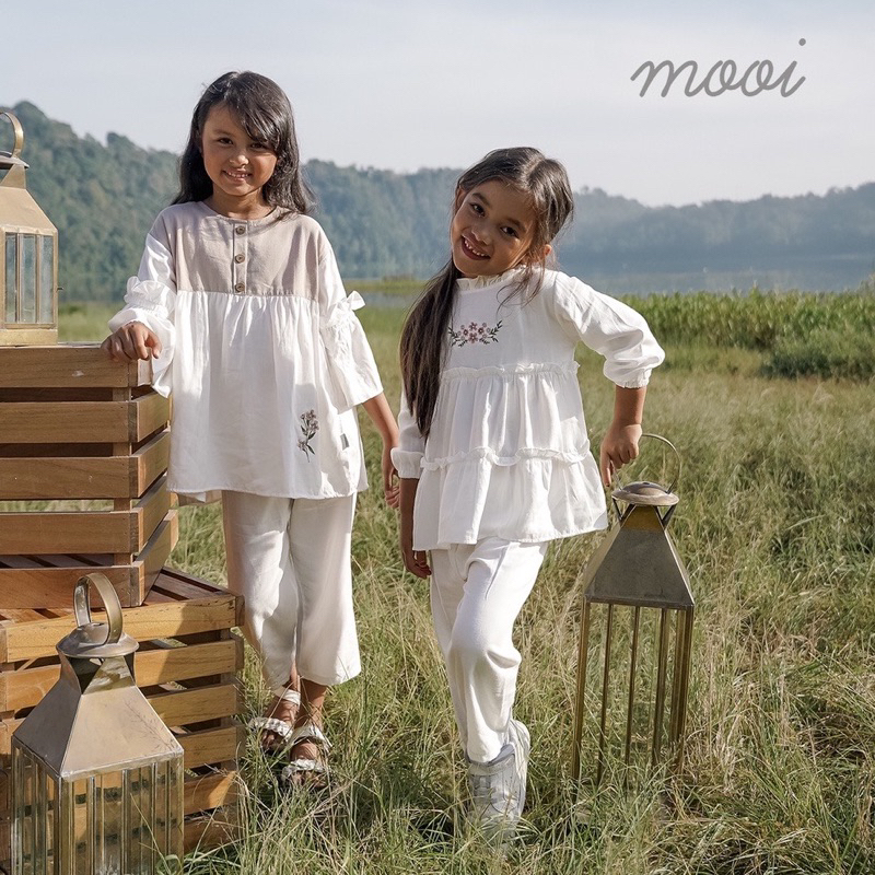 MOOI Maira Tunik Set Anak 1-10thn / Baju Muslim Lebaran Anak