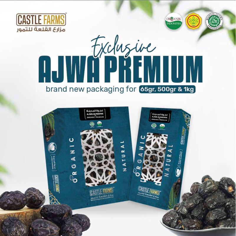 

kurma ajwa premium castle farms 1kg