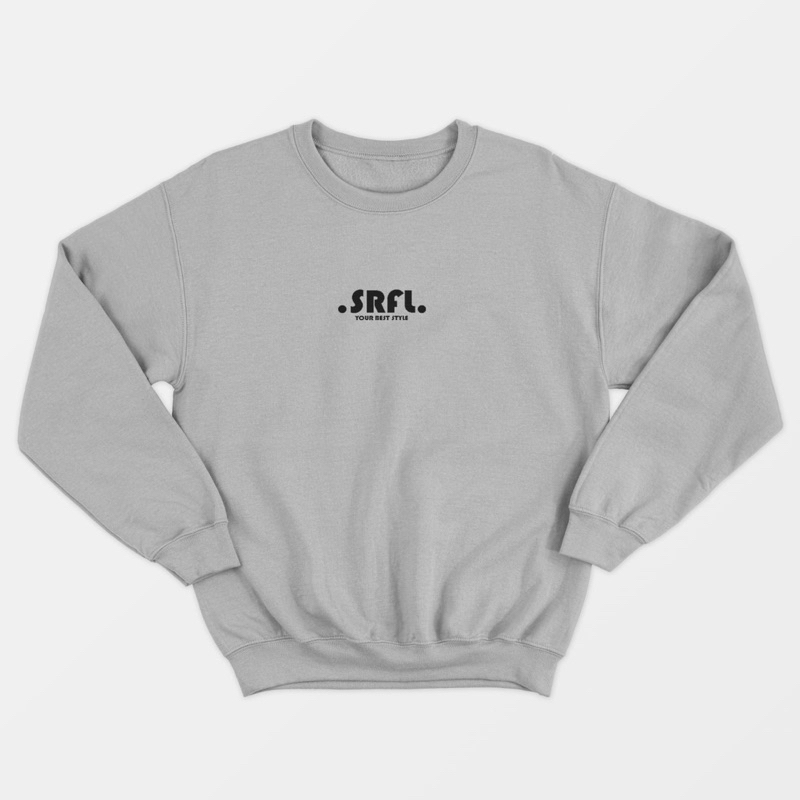 SRFL Sweater Crewneck Sablon DTF Jumbo / Oversize Bigsize 2XL 3XL 4XL 5XL Unisex