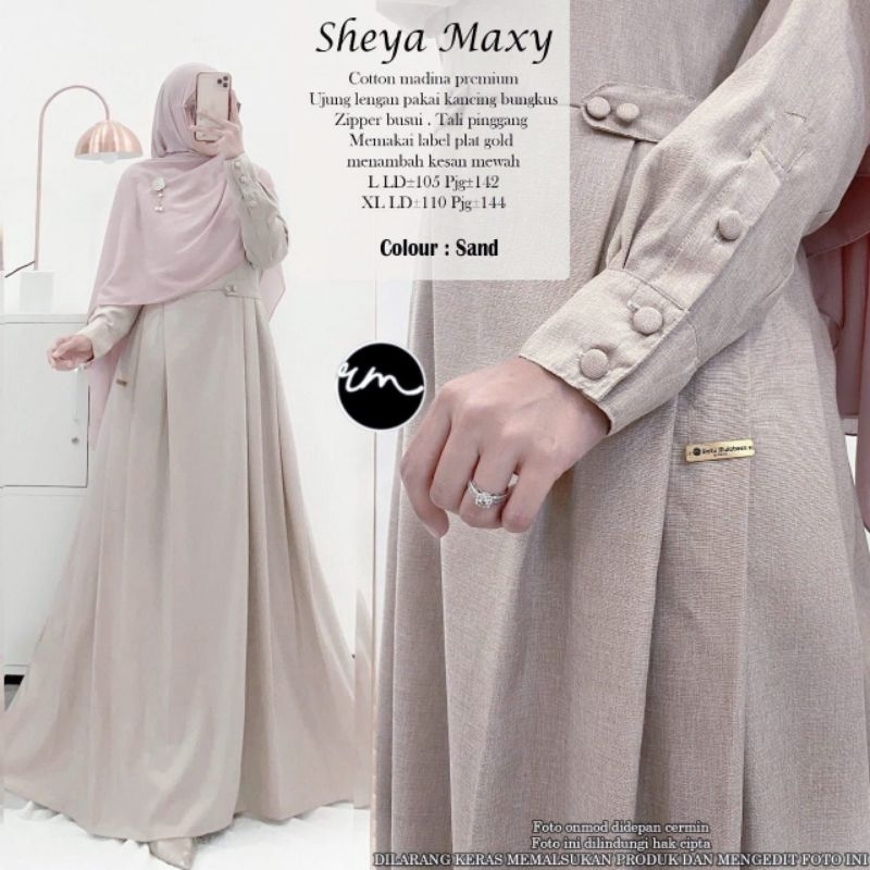 Sheya Maxy Gamis Katun Madina Terlaris