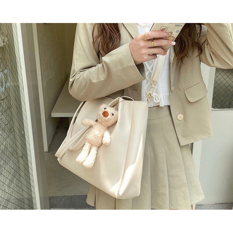 [FREE BONEKA]Tas Selempang Kulit Wanita Import Original Tas Cewek Bahu Boneka GC 8159