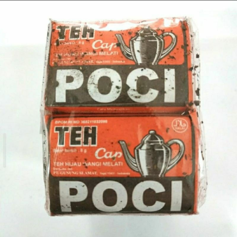 

teh bubuk cap poci merah kecil | 1 pack isi 10 bks