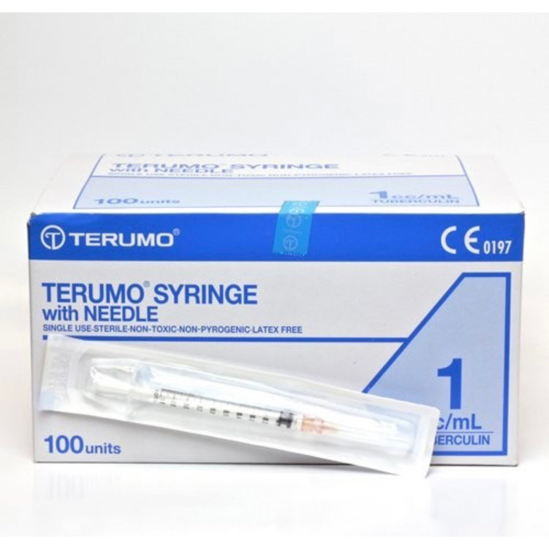 Terumo syringe with needle per pcs ( jarum suntik spuit terumo )