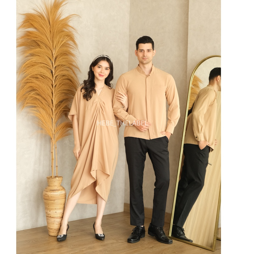 Samar Kaftan Available Couple &amp; Family Set Lebaran Ramadan Idul Fitri (HANYA DRESS)