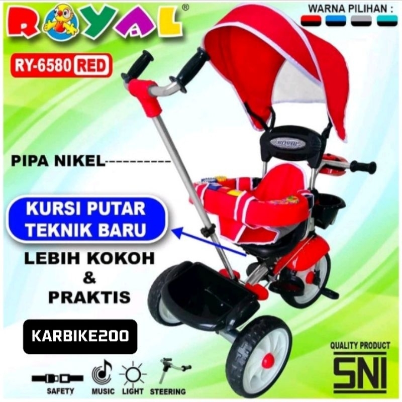 SEPEDA STROLLER RODA TIGA MERK ROYAL tipe 6580