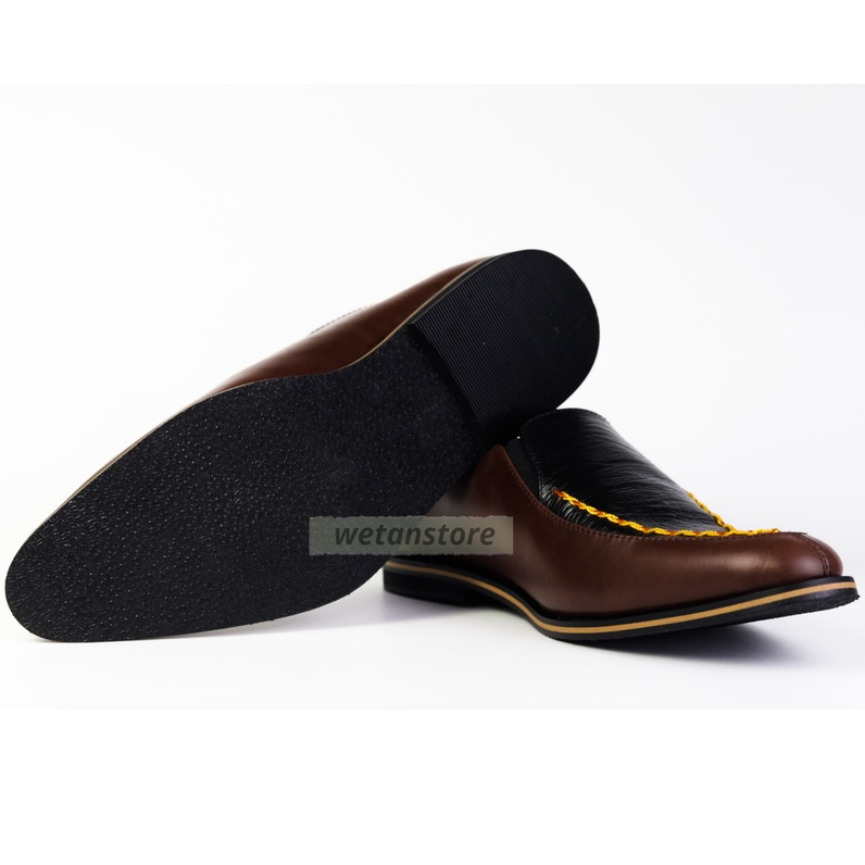 Sepatu Pantofel Pria WETAN Cakrabuana Bahan Kulit Asli Cocok Untuk Kerja Pesta Formal