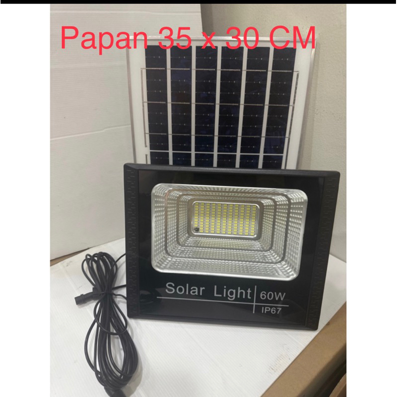 Lampu Sorot Tembak Solar Panel 60W 60 Watt Tenaga Surya