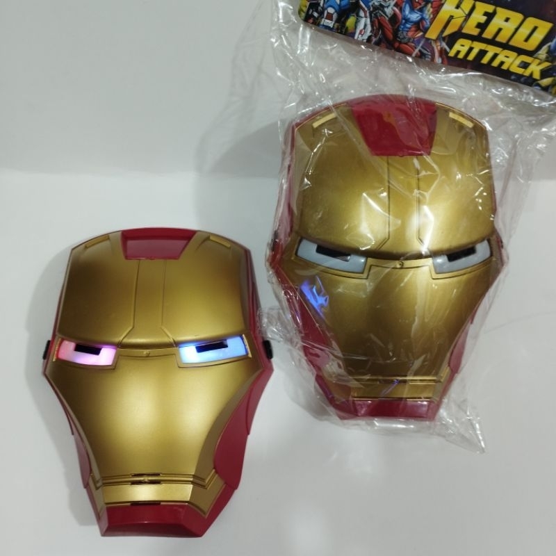 Topeng LED Karakter Super Hero Avanger Mainan Anak