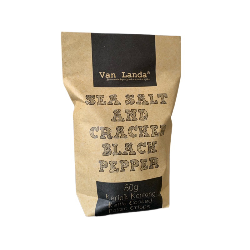 

Van Landa Keripik Kentang SALT & BLACKPEPPER Kemasan Klasik 80g