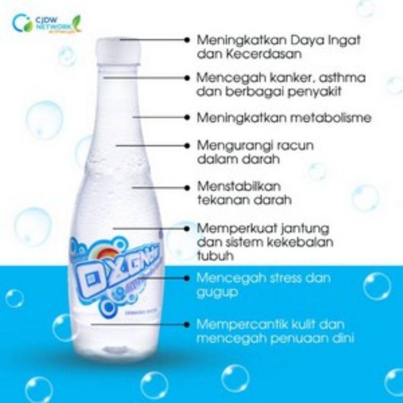 

Air Oxy Oxygen Oksigen CJDW - Air Aktif Murni Meningkatkan Metabolisme