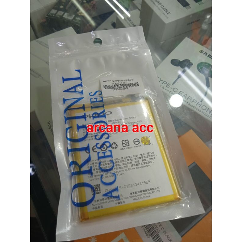 Battery baterai Oppo Neo 9 Oppo A37 Oppo A37F BLP615 ORIGINAL