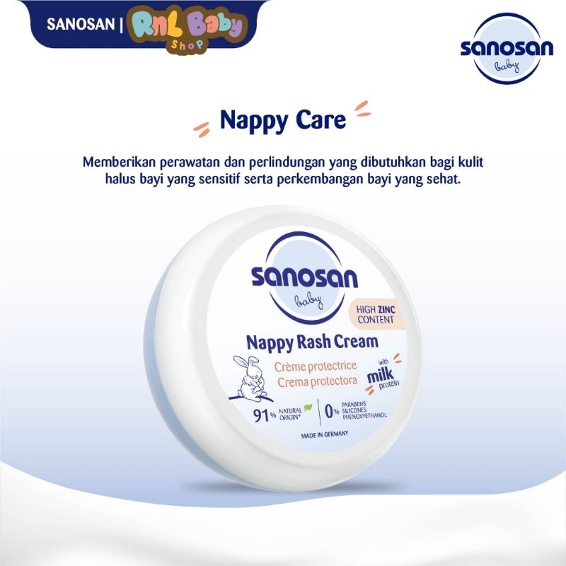 Sanosan Nappy Rash Cream 150 ml - Krim Ruam Popok Bayi