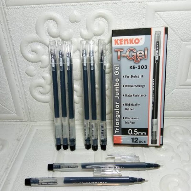 

[BOX ISI 12] PULPEN KENKO T-GEL KE-303 0.5 MM / BALLPOINT GEL / GEL PEN