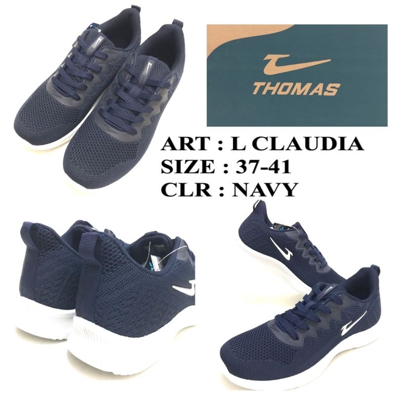 SEPATU KETS BY THOMAS L.CLAUDIA NAVY SIZE 37-41.