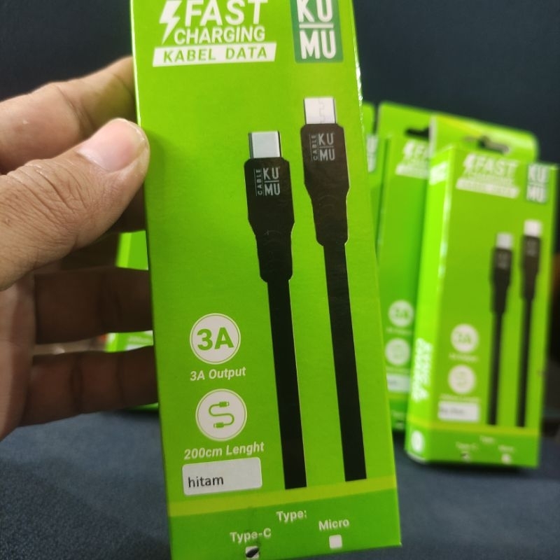 KABEL DATA 2 METER KUMU FAST CHARGING 3A