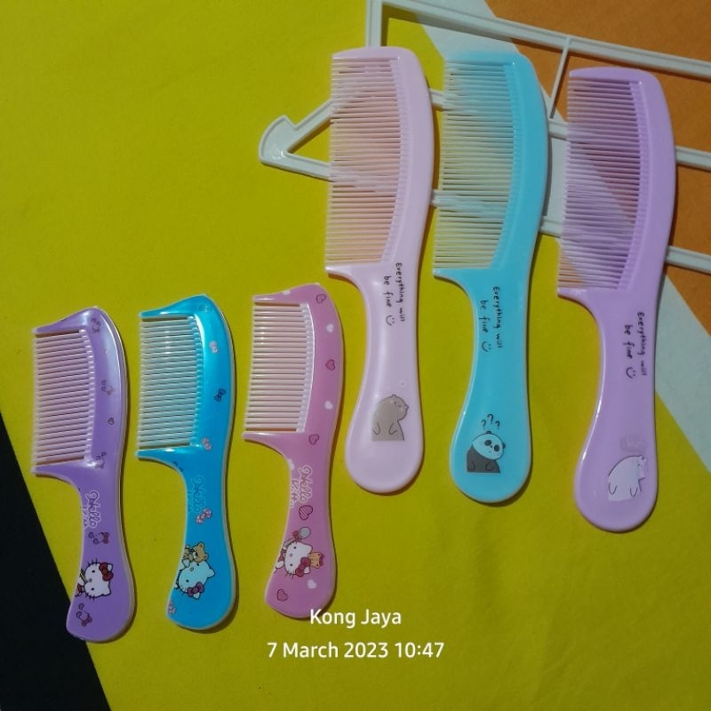 Sisir Rambut Plastik Plastic Comb Perapi Rambut