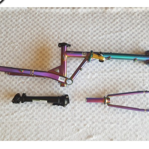 Frame set Fnhon GUST Warna RAINBOW 20 22 inch DISCBRAKE Chromlly