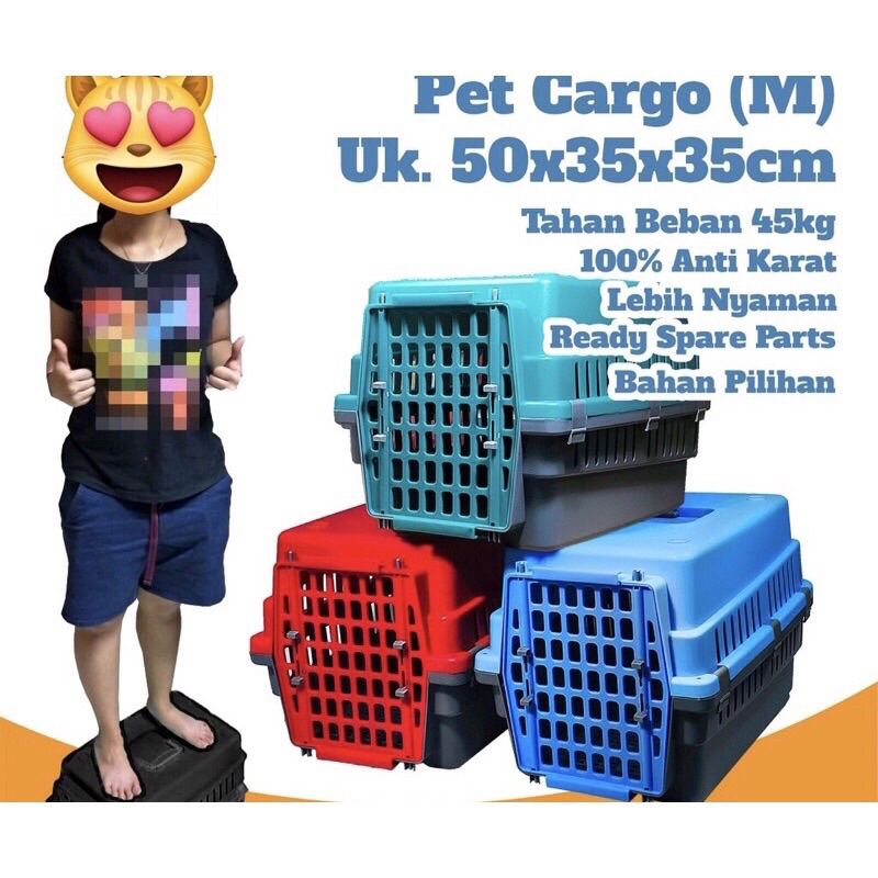 Pet cargo medium - pet cargo kucing anjing