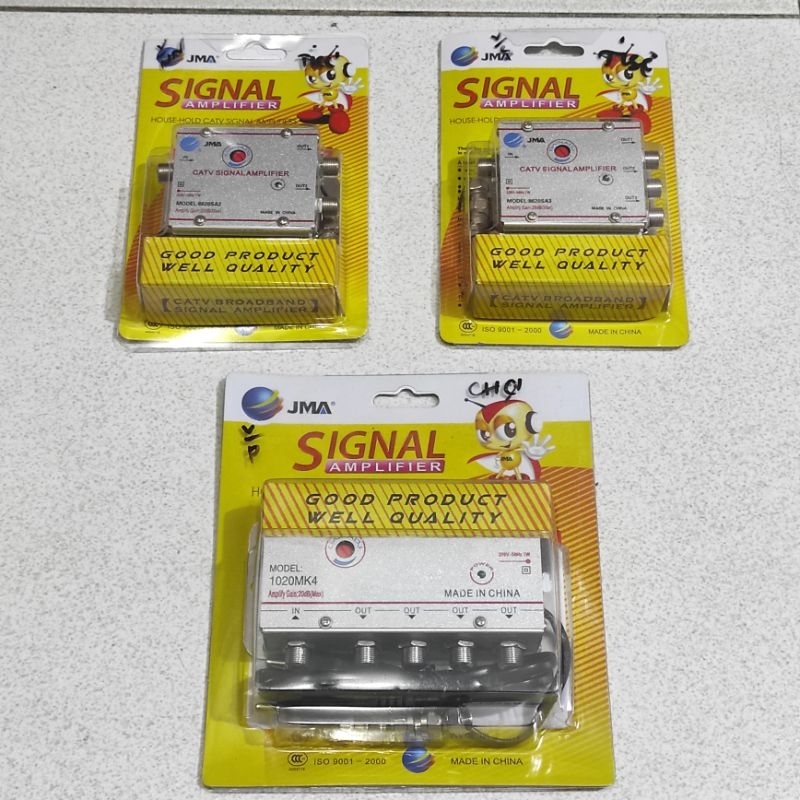 Booster TV (Penguat Sinyal &amp; Jernih) 2 Way / 3 Way / 4 Way / JMA Panamatic CATV Amplifier Boster Splitter