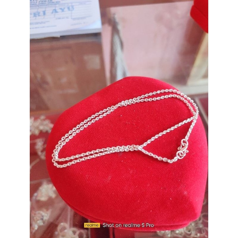 kalung rantai perak murni 5 gram asal surat bisa di jual kembali