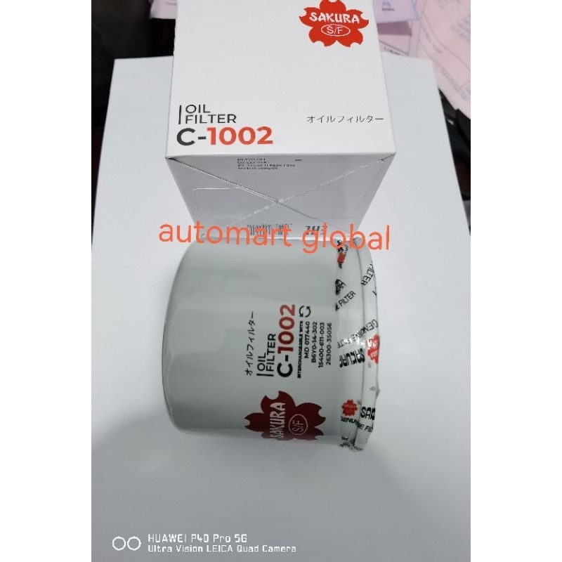 oil filter oil t120ss merk sakura original