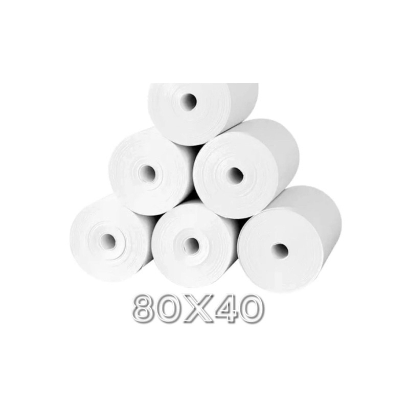 

KERTAS STRUK THERMAL PAPER 80x40 mm ISI 10 ROLL