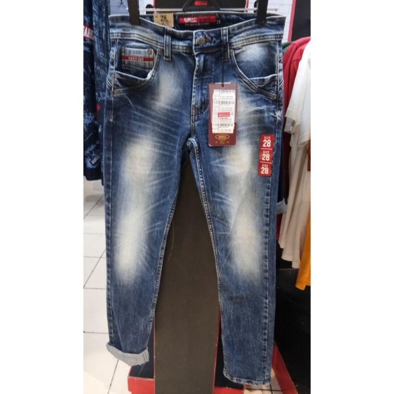 Gabrielle jeans original mens BBRD071V112228 Celana jeans panjang pria slim fit with 5 pocket